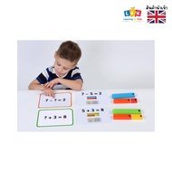 [อายุ 5 +] Connecting Number Rods Addition & Subtraction 1-20 Cards [Polydron]