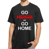KATUN Go Hardwell or Go Home T-Shirt DJ EDM, Disk Jockey Music Clubbing Combed Cotton 20s DISTRO Men