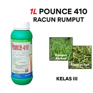 1L Pounce 410 Racun Rumput Racun Rumpai Racun Lalang Racun Serap Glyphosate 41.0% (KELAS III)