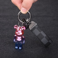 Móc Khoá Bearbrick Dây Da Cao Cấp Móc Khóa Xe Phụ Kiện Túi Xách