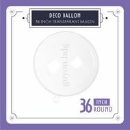 36 INCH ROUND PVC BALLOON TRANSPARENT JUMBO BOBO BALLOON - 36INCH BOBO BIRTHDAY BALLOON PARTY BALLOO
