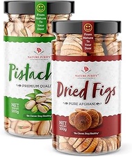 Nature Purify Pure Anjeer & Pista - 1kg (500gm*2) Anjeer, Pista | Dry Fruit (jar pack)