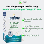 Nordic Naturals Algae oil vegan Omega 3 pills 60 pills.