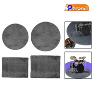 [Perfk1] Electric Drum Mat, Sound Absorption, Rubber Back, Protects Your Floor, Drum Accessories for Home Drummers, Gift