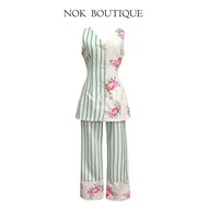 LPS001 LPS002  - เดรส เซตกางเกงใส่เที่ยวใส่ออกงานใส่ทำงาน