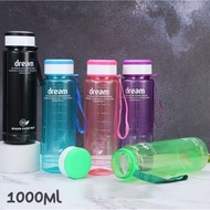 WATER POT 1 LITER SPILL-PROOF WATER BOTTLE/ DREAM BOTTLE/