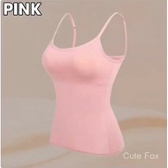 Women's Built-in Cup Spaghetti Strap Tank Top Slim Fit Camisole