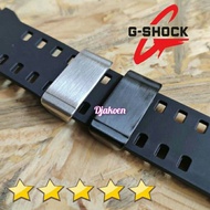 HITAM Ring loop strap Watch g shock universal 22mm Watch strap g shock ring loop gshok ring loop strap g shock 22mm Black silver 22mm