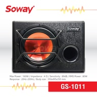 Soway GS-1011 Sub Box ดอกซับขนาด10นิ้ว ตู้ซับสำเร็จรูป พร้อมแอมป์ในตัว ตู้ลำโพงซับเบส Subwoofer10นิ้ว เครื่องเสียงติดรถยนต์ ซับวูฟเฟอร์ จำนวน1เครื่อง