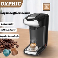 เครื่องทำกาแฟเอสเปรสโซ่แบบพกพา300มล. OXPHIC พอดเครื่องชงกาแฟ750W Alat Penyeduh Kopi เสิร์ฟเดี่ยวสำหรับกาแฟบด K ถ้วย