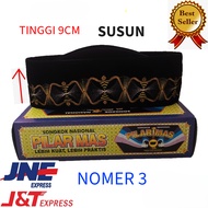 BLACK PECI PILLAR MAS BATIK MOTIF LAYER NUMBER 3 HIGH QUALITY - BLACK PECI - BLACK SONGKOK - BLACK K