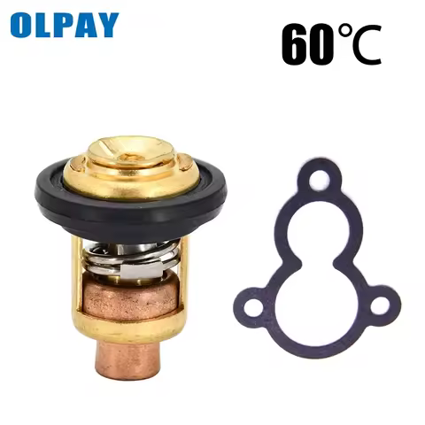 66M-12411-00 66M-12411-01 Thermostat and 68D-E2414-A0 67D-12414-A0 Gasket for Yamaha F4A F4B F5A F6C