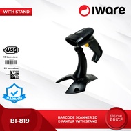 Iware Barcode Scanner 2D E-Factur Bi-819 Auto Stand Qr Code Usb With Stand