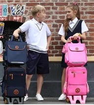 Kids Wheeled Backpack Children Travel Luggage Backpack Bag On Wheels Trolley Backpack For School Girls Rolling Bag With Wheels