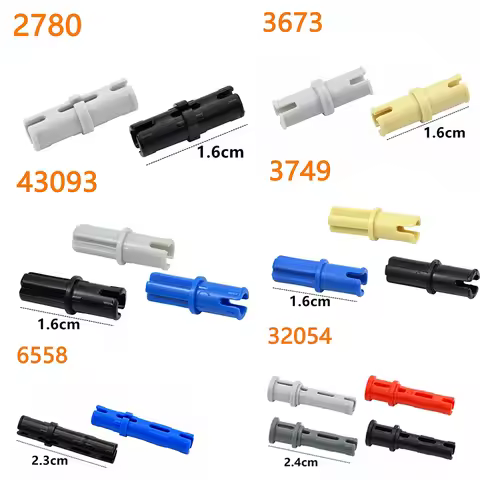 Compatible 2780 6558 3673 4274 32556 32054 Technical Connector Bricks Parts Bolt Pin with Friction P