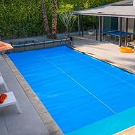 TCG 12 x 24 ft Rectangle Standard 8-mil Blue Solar Cover