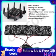 [READY STOCK] Router Cooling Fans 5V USB Power Heat Sink ABS for ASUS RT‑AC5300 R7900 R8000 Computer Supplies