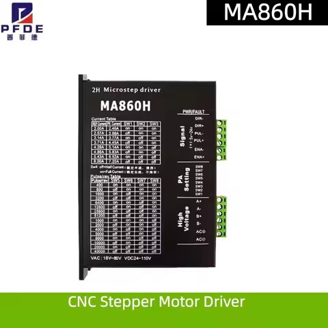 MA860H CNC Stepper Motor Driver 24-110V DC 256 Subdivision Replace Leadshine 2Phase 18-80V AC 7.2A N