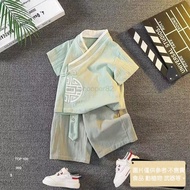 [Limited Time Discount Sale] Like Quality💥Children Hanfu Summer Thin Chinese Style Boys Tang Suit Ha