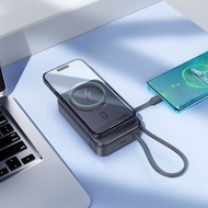 Hoco. Malaysia Power bank “Q44A Origen” With Build In TYPE C PD45W and 15w wireless charging 20000mA