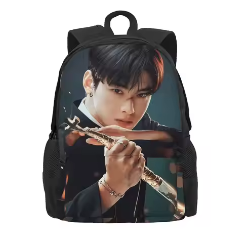 Cha Eunwoo Backpack Daypack Large Capacity Boys Girls BookBag School Bag Shoulder Bags for Men Women