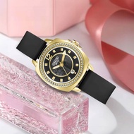 New Edisi Jam Tangan Coach Wanita Kulit Halus Stainliss Steel Tali Rubber Leather