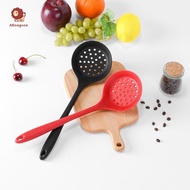abongsea Nonsti Silicone Slotted Spoon Flexible Kitchen Cooking Spoon Strainer for Stews Pasta and F