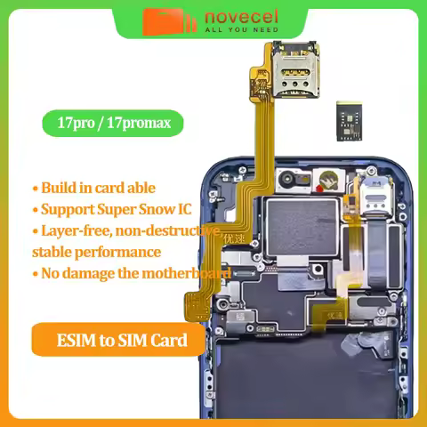 For iPhone 17Pro 17 pro max US Version Esim to Dual Sim Card Flex Cable Built-in MEP Integration Sol