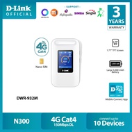 D-Link DWR-932M 3G/4G LTE Cat4 Mobile Wi-Fi Hotspot/MiFi (Nano Sim Slot up to 10 Devices) 3000mAh
