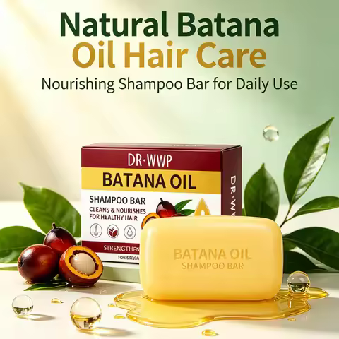 Vitamin E Coconut Oil Shampoo Soap Batana Oil Deep Nourish Repair Dry Frizzy Hair Gentle Cleanse Sca