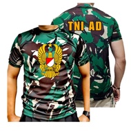 Indonesian army army T-shirt, Indonesian army T-shirt, Large Logo, Jersey Material DRI Fit
