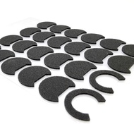 Ultra Thin 15mm C Type Diy MX500 Tuning Cotton Diy Earphone Sound-Absorbing Spong 0.2mm 1mm Thick