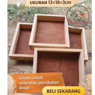 Wooden storage box 13x18x3 Gift box tray gift tray Wooden tray