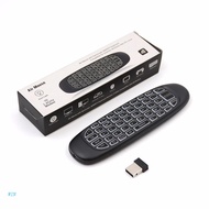 WIN C120 Air Mouse Mini Keyboard Wireless Remote 2.4G Fly Mouse Backlight Rechargeable for Android f
