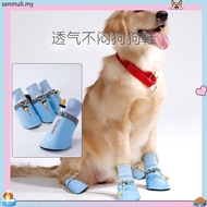 4PCS/Set Dog Shoes For Big Dogs Waterproof Cotton Larger Dog Shoes Dog Boots Cute Puppy Outdoor Thic