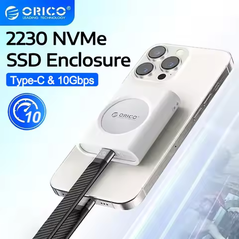 ORICO 2230 NVME SSD Case M.2 NVMe SSD Enclosure USB 3.2 Gen 2 10Gbps NVME PCI-E M-Key 2230mm Externa