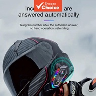 Y20 MAX RGB LED Motorcycle Helmet Bluetooth Intercom V5.3 1000mAh IPX6