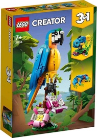 LEGO Creator 31136 - Exotic Parrot ( 3 in 1 2023 ) 7+ lego Đồ chơi gạch Hoàn toàn mới và chính hãng
