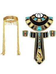 (1 Bộ) Pharaoh Ai Cập cổ đại, Nữ hoàng La Mã của'sông Nile, Phụ kiện trang phục Cleopatra Ai Cập