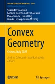 Convex Geometry Shiri Artstein-Avidan