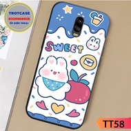 Samsung J3 Pro / J5 Pro / J7 Pro / J7 Plus Case - Swett With White Strawberry Pink Rabbit And happy Rabbit