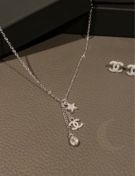 Chanel 頸鏈耳環套裝 閃石 CC 星星水滴頸鏈 手鏈set Chanel Bracelet Earrings Necklace