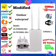 Wifi Router Modem Wifi Sim Card Wifi Antenna Outdoor 4G LTE 150Mbps WiFi Modem IP66 Waterproof Outdo