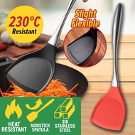 Arjoie Nonstick Heat Resistant Silicone Tip 318 Stainless Steel Spatula