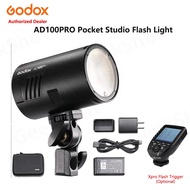GODOX AD100Pro Pocket Studio Flash Light Photography Light Built-in 2.4G Wilreless X System 5 Groups