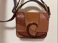 Chloe Mini C Bag Crossbody Brown Color