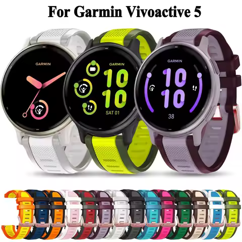20mm Wristband For Garmin Vivoactive 5 3 Forerunner 165 55 Watch Strap Bracelet For Garmin Venu 2 Pl