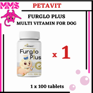 (Mix) Petavit Furglo Plus Dog Vitamin Dog Snack # 宠物维他命零食# FurGlo Multi Vitamin Fur Glow for Dog DHA
