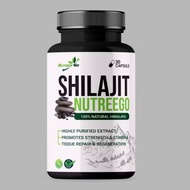 NutreeGo Shilajit – Suplemen Tenaga, Kekuatan & Regenerasi Tisu (30 Kapsul)