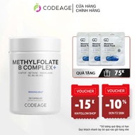 Viên uống bổ não giúp tăng cường trí nhớ giảm stress Codeage Methylfolate B Complex 120 viên